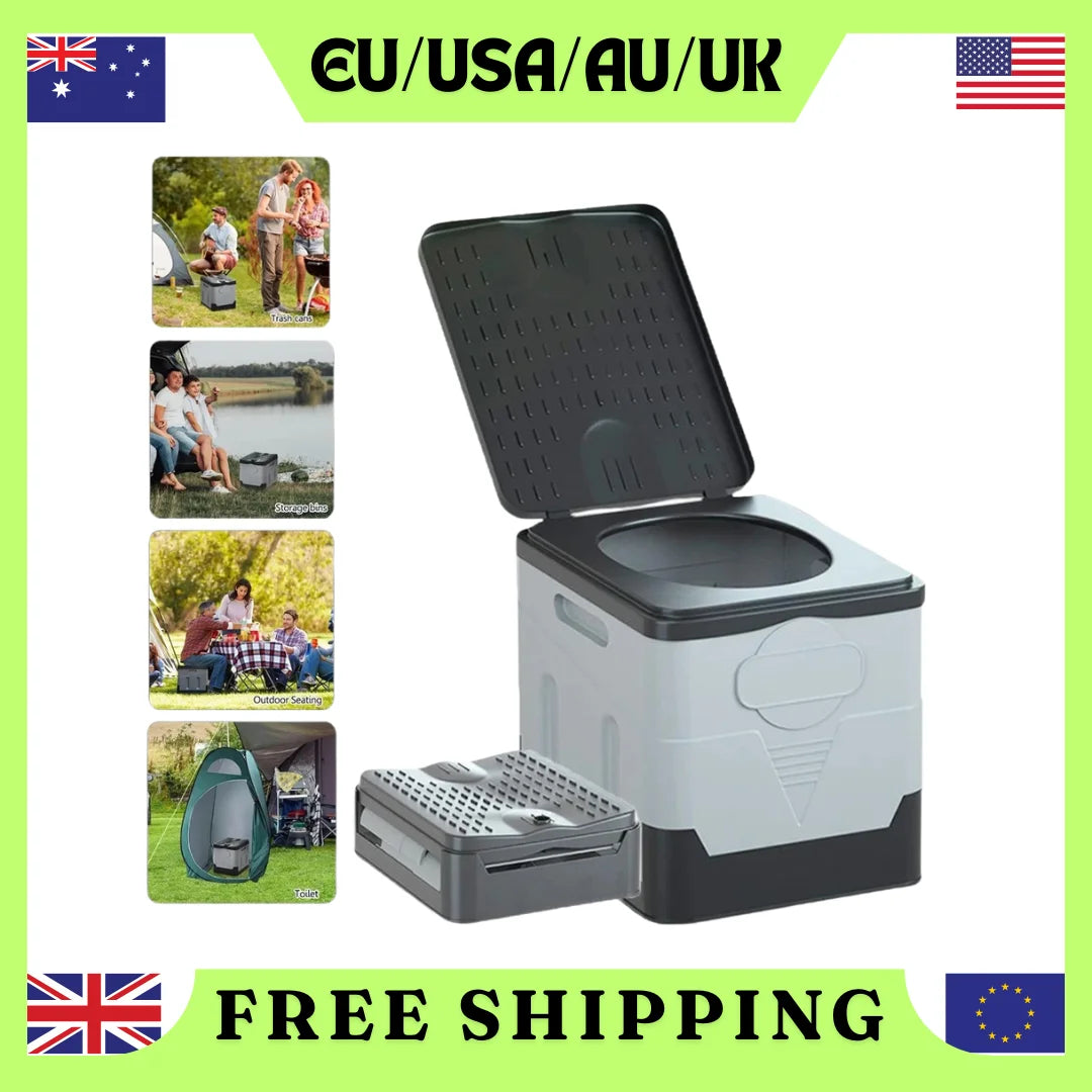 Portable Folding Toilet for Outdoor Camping Potty for Adult