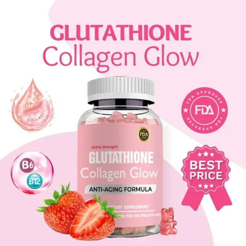 60pcs Glutathione Whitening, Collagen, Glowing and anti aging