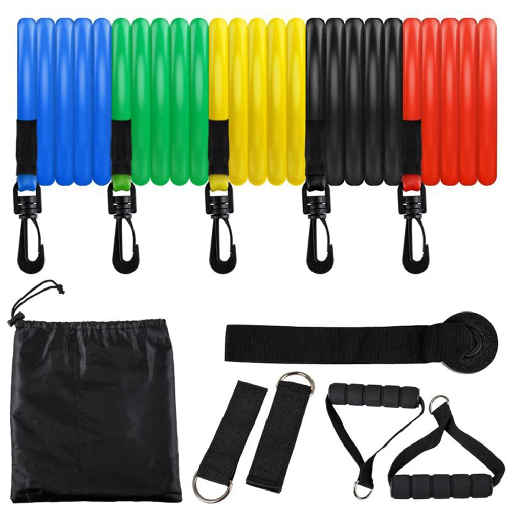 11pcs  Exercise Resistance Bands