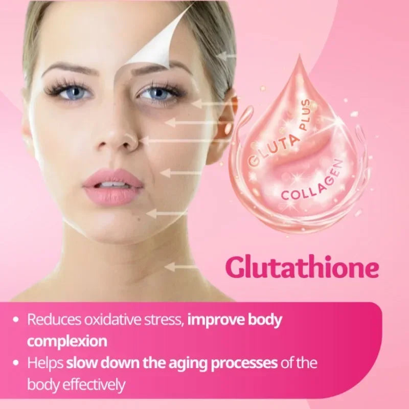 60pcs Glutathione Whitening, Collagen, Glowing and anti aging