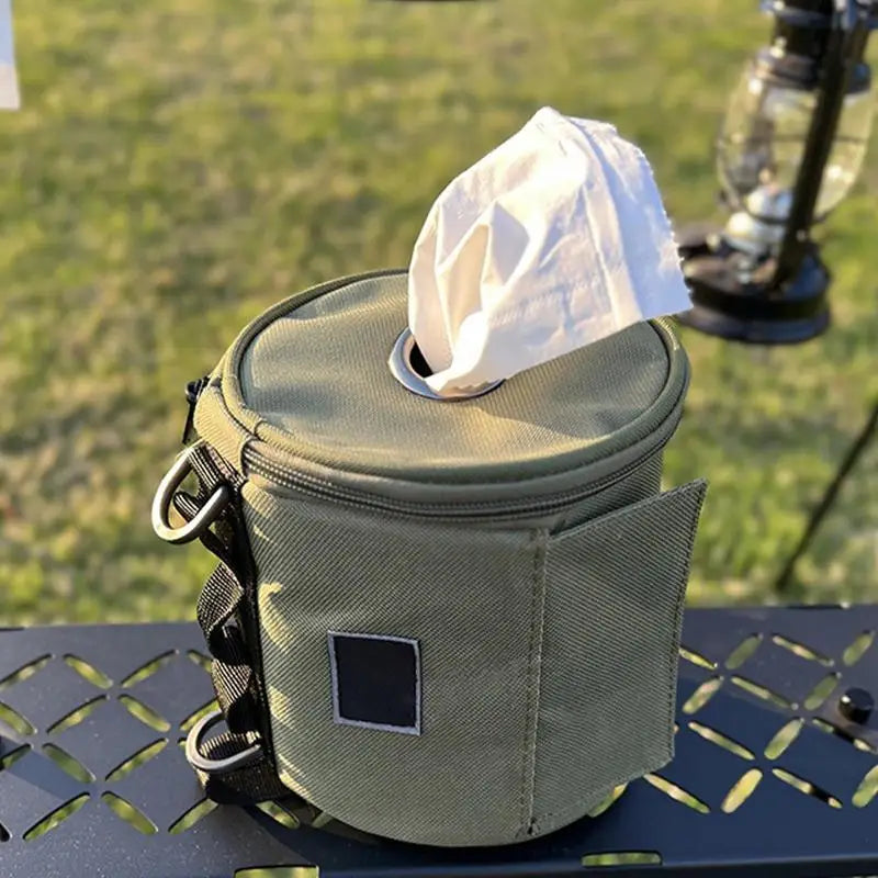 Tactical Roll Paper Storage Bag Hanging Toilet Tissue Paper Box