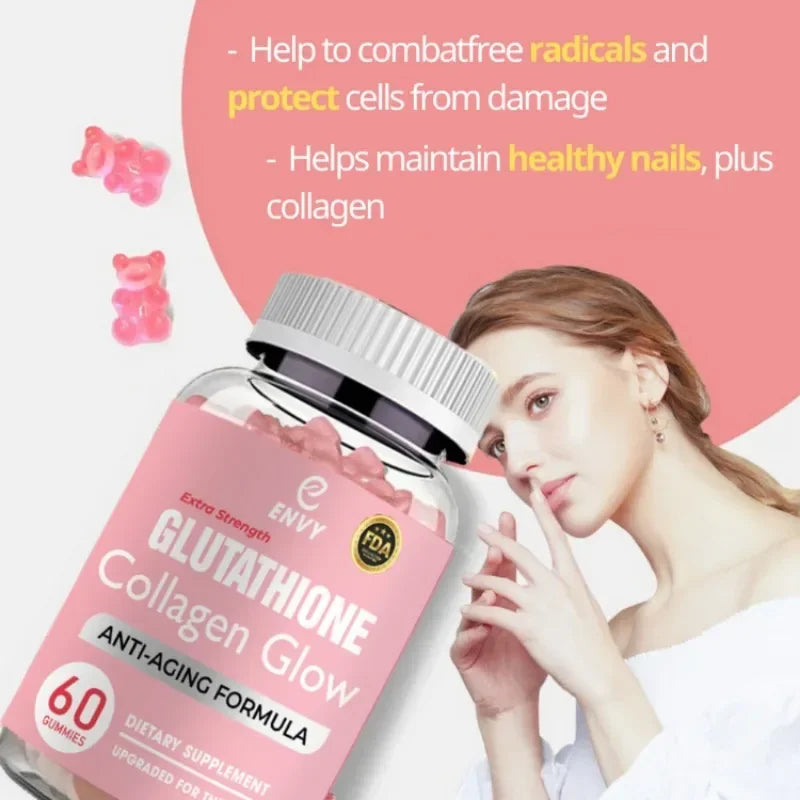 60pcs Glutathione Whitening, Collagen, Glowing and anti aging