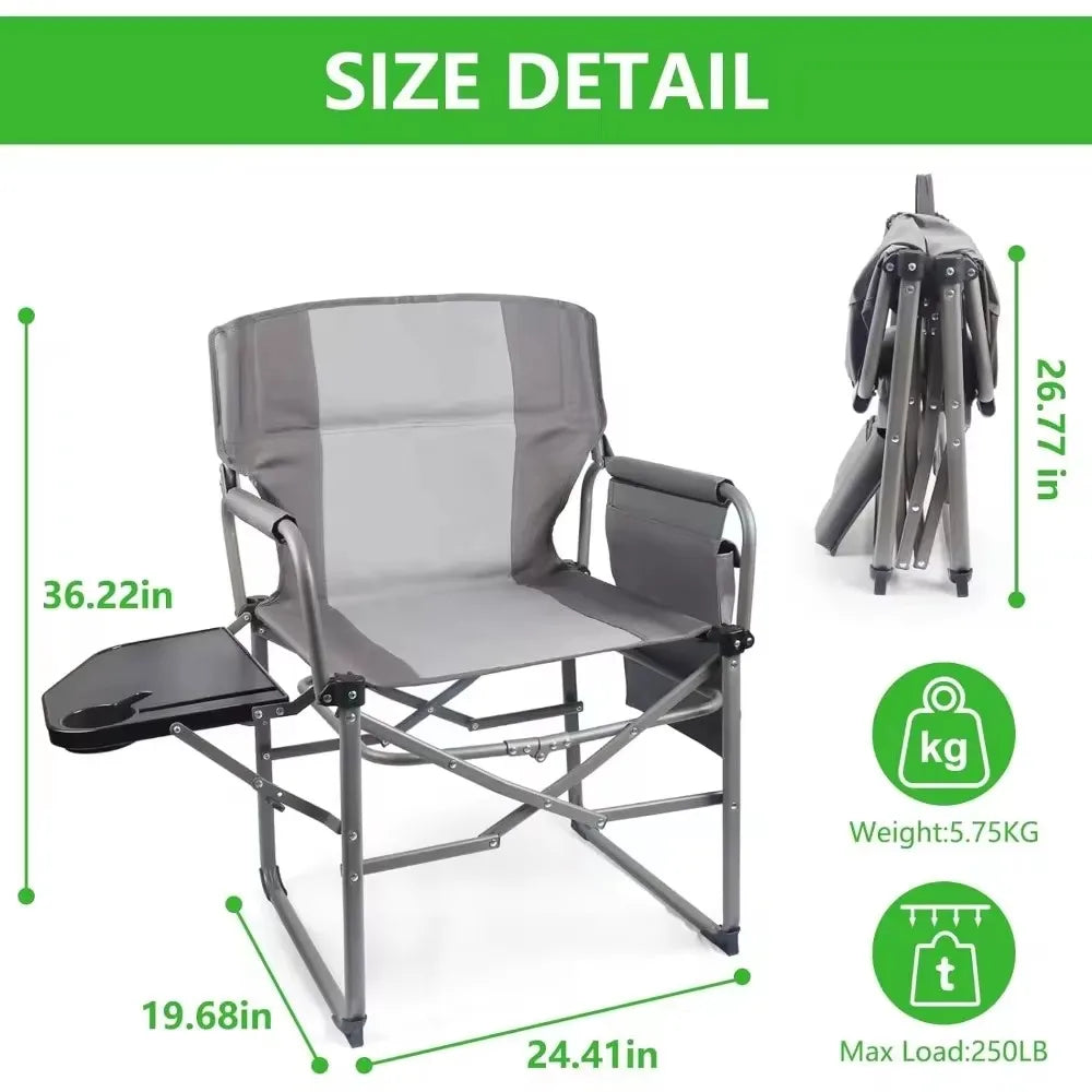 2 Pack Camping Chairs Outdoor Lawn Chairs,Adults Folding Chairs