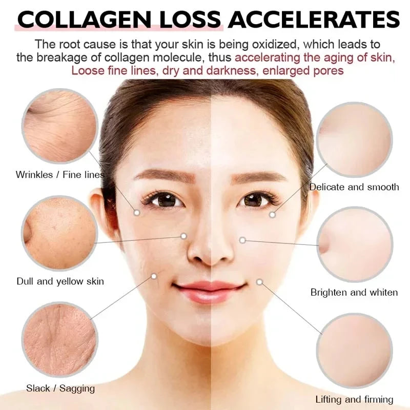 Snail Collagen Face Cream Whitening Moisture Anti Aging