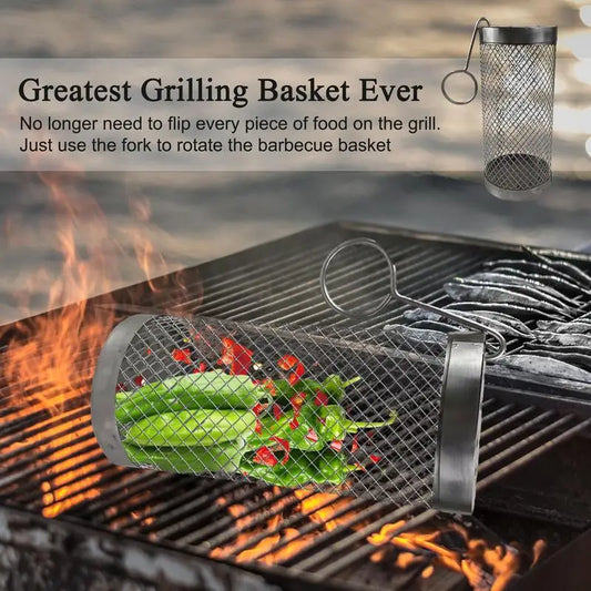 Camping BBQ Grilling Basket Equipment Outdoor Cookware