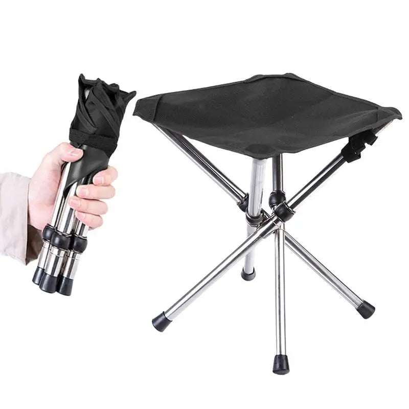 Foldable Stainless Camp Stool Camping Chair