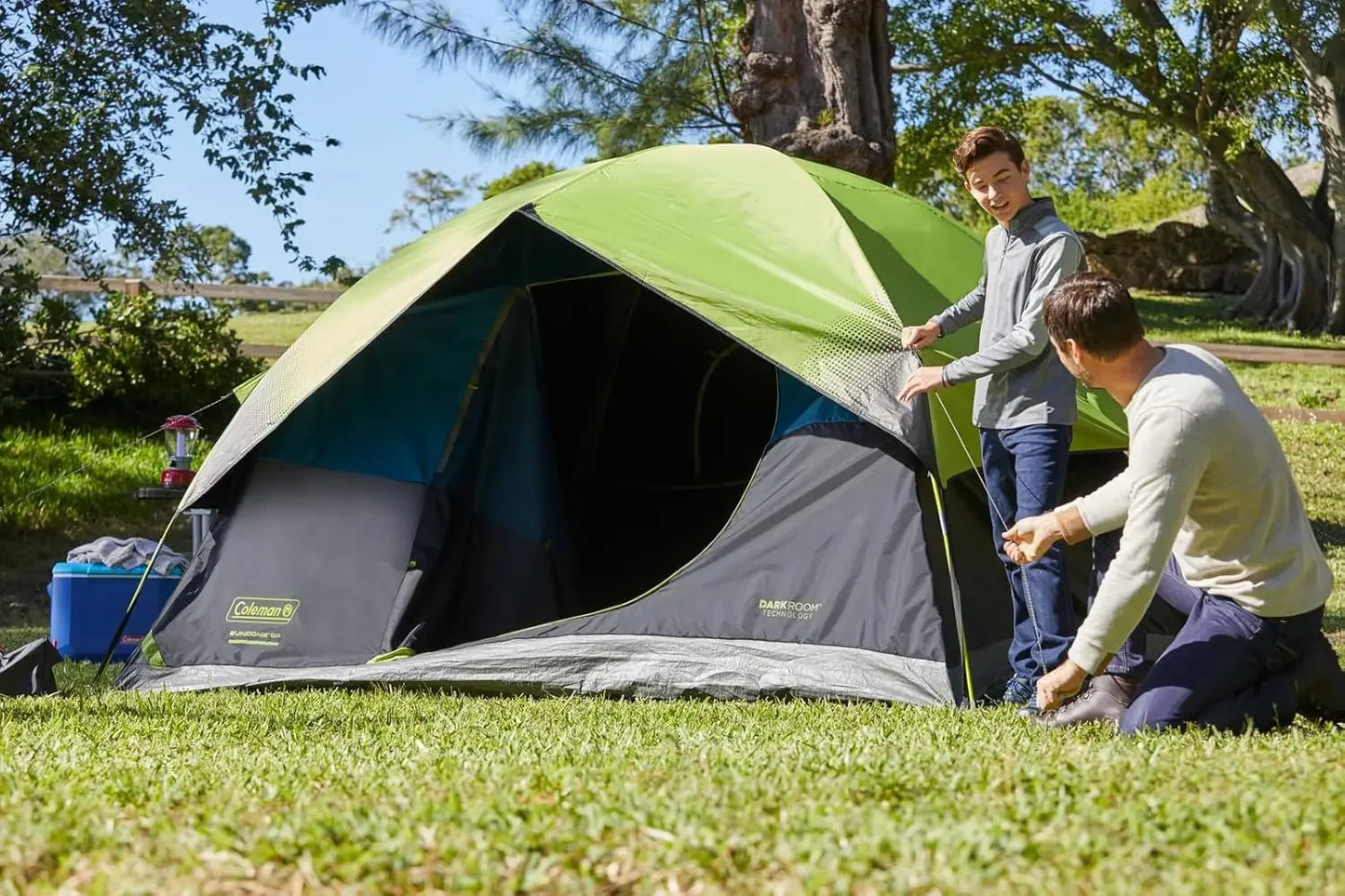 Coleman Dark Room Sundome Camping Tent, 4/6 Person