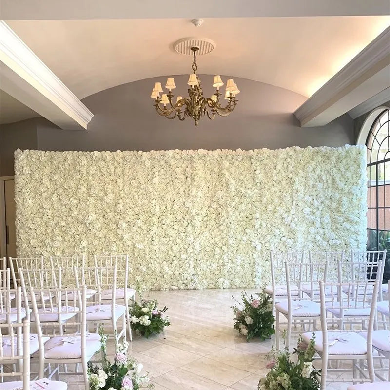 Wedding Decorative Flower Wall Silk