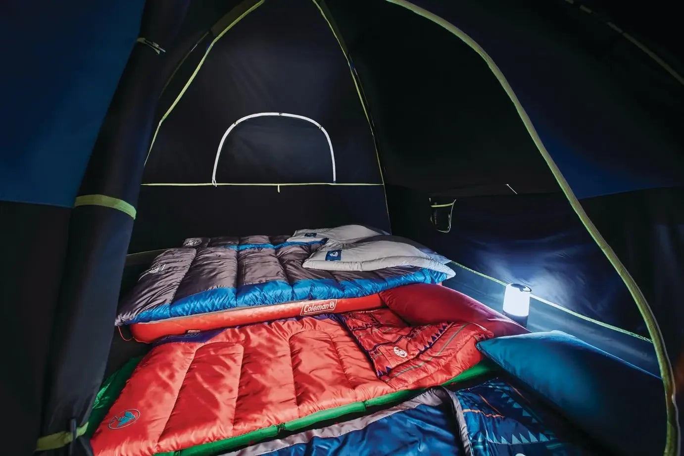 Coleman Dark Room Sundome Camping Tent, 4/6 Person